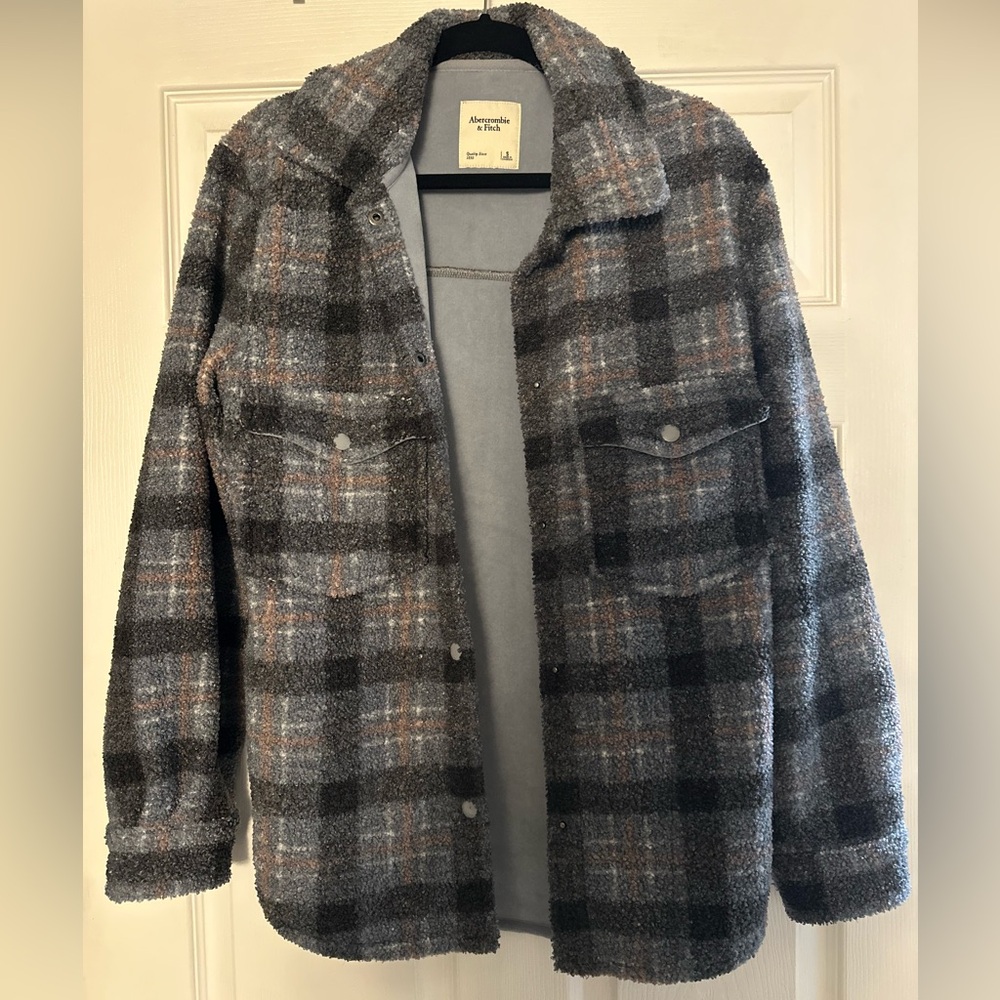 Abercrombie & Fitch Checkered Wool Jacket